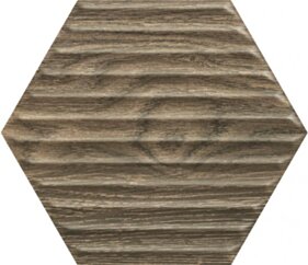 Paradyż Serene Brown Heksagon Struktura Sciana 19,8x17,1 G1