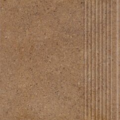 Paradyż Algo Brown Stopnica Prosta Mat. 30x30 G1