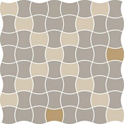 Paradyż Modernizm Bianco Mozaika Prasowana K.3,6x4,4 Mix D 30,86x30,86 G1