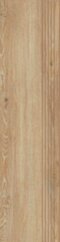 Paradyż Heartwood Honey Stopnica Nacinana Struktura Mat. 29,8x119,8 G1