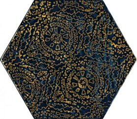 Paradyż Urban Colours Blue Inserto Szklane Heksagon A 19,8x17,1 G1
