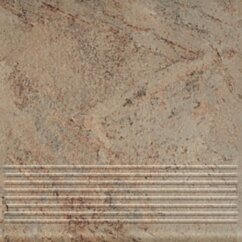 Paradyż Mattone Pietra Beige Stopnica Prosta 30x30 G1