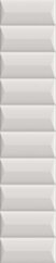 Paradyż Duo Tonne White Cegielka Struktura D Mat 6,5x29,8 G1