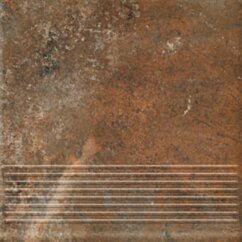 Paradyż Arteon Brown Stopnica Prosta 30x30 G1