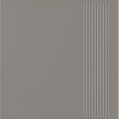 Paradyż Bazo Grys Stopnica Prosta Gres Monokolor Mat. 30x30 G1