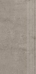 Paradyż Pure Art Dark Grey Stopnica Prosta Nacinana Mat. 29,8x59,8 G1