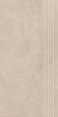 Paradyż Silkdust Light Beige Stopnica Prosta Nacinana Mat. 29,8x59,8 G1