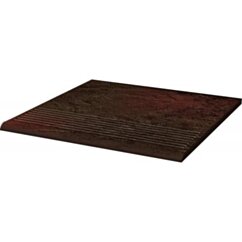 Paradyż Semir Brown Stopnica Prosta 30x30 G1