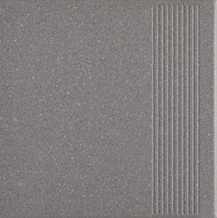 Paradyż Bazo Nero Stopnica Prosta Gres Sol-pieprz Mat. 30x30 G1