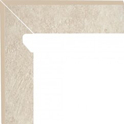 Paradyż Scandiano Beige Cokol 2 El.-lewy 8,1x30 G1