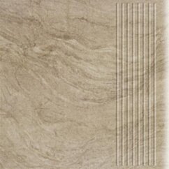 Paradyż Unite Brown Stopnica Prosta 30x30 G1