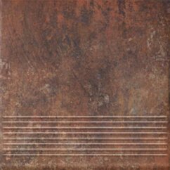 Paradyż Arteon Rosso Stopnica Prosta 30x30 G1