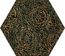 Paradyż Urban Colours Green Inserto Szklane Heksagon A 19,8x17,1 G1