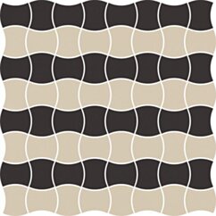 Paradyż Modernizm Nero Mozaika Prasowana K.3,6x4,4 Mix B 30,86x30,86 G1