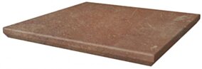 Paradyż Scandiano Rosso Kapinos Stopnica Narozna 33x33 G1