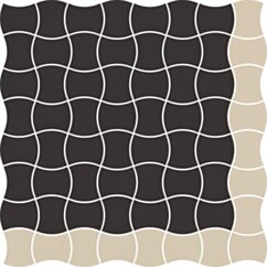 Paradyż Modernizm Nero Mozaika Prasowana K.3,6x4,4 Mix A 30,86x30,86 G1