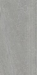 Paradyż Natural Rocks Silver Stopnica Prosta Nacinana Mat. 29,8x59,8 G1