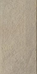 Paradyż Eremite Crema Stopnica Prosta Struktura Mat 30,0x60,0 G1