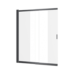 Excellent Liner parawan nawannowy 110x140 cm rozsuwany 2-częściowy lewy / prawy, grafit szczotkowany KAEX.2970.1100.LP
