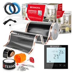 Termofol Zestaw folia grzewcza z termoregulatorem TF305.220.H1.BLACK.120