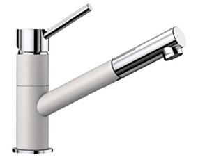 Bateria Kuchenna BLANCO KANO-S Silgranit-Look biały/chrom 525040
