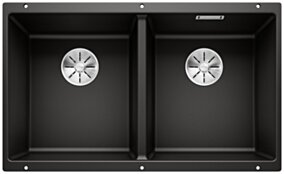 BLANCO SUBLINE  350/350-U Zlewozmywak Silgranit czarny, InFino 525987