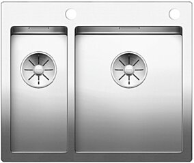 BLANCO CLARON 340/180-IF/A stal polerowana prawa, korek auto., InFino, PushControl 521647