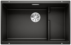 BLANCO SUBLINE  700-U Level Zlewozmywak Silgranit czarny, InFino, koszyk stalowy 526003