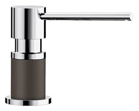 BLANCO LATO - dozownik Silgranit-Look kawowy/chrom 525815
