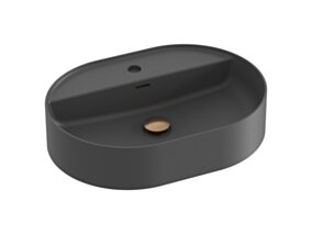 Ravak Umywalka ceramiczna Ceramic Slim Shelf O 55, antracyt XJX03155001