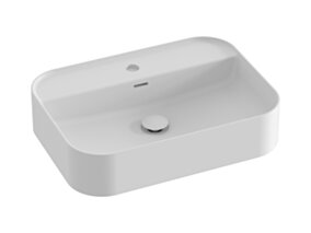 Ravak Umywalka ceramiczna Ceramic Slim Shelf R 55, biały mat XJX0E155005