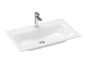 Ravak Umywalka ceramiczna Chrome Slim 80, z otworem, biały XJX01180002