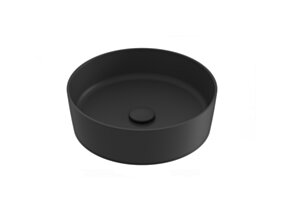 Ravak Umywalka ceramiczna Uni Slim 40, czarny mat XJX0D140001