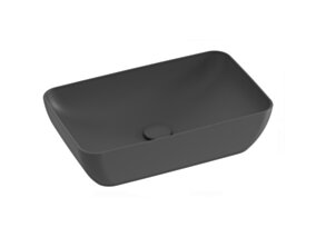 Ravak Umywalka ceramiczna Uni 50 R Slim, antracyt XJX03150001