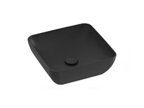 Ravak Umywalka ceramiczna Uni 38 S Slim, czarny mat XJX0D138000