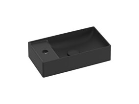 Ravak Umywalka ceramiczna Veda 40 Slim, czarny mat XJX0D240000