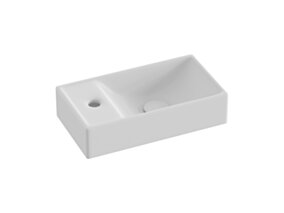 Ravak Umywalka ceramiczna Veda 40 Wall L, biały mat XJXLE240000