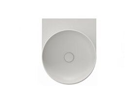 Ravak Umywalka ceramiczna Yard 40, Smoke Grey, bez otworu na baterię XJX0O040000