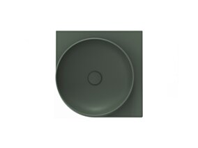 Ravak Umywalka ceramiczna Yard 45 C, Grey Green, bez otworu na baterię XJX08045000