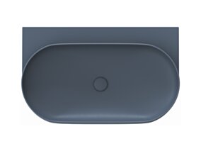 Ravak Umywalka ceramiczna Yard 80, Deepsea Blue, bez otworu na baterię XJX07080000