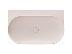 Ravak Umywalka ceramiczna Yard 80, Alabaster Pink, bez otworu na baterię XJX0G080000