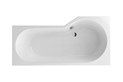 Be Spot Excellent wanna 160x80 cm lewa, biała WAEX.BSL16WH