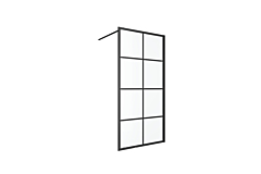 Fabrika ścianka walk-in 100x200 cm,  czarny mat KAEX.4006.1000.LP