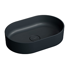 Omnires OVO M+ umywalka nablatowa, 55 x 36 cm, black lava mat OVOUNBLV