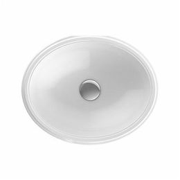 Variform umywalka podblatowa owalny bez przelewu 420 x 390 mm biała