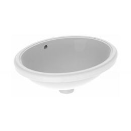 Variform umywalka ceramiczna podblatowa owalny 420 x 390 mm biała