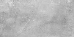 Szara prostokątna płytka imitująca beton na białym tle. Białe tło