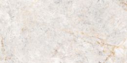 szaro-złotawa płytka gresowa o prostokątnym kształcie na białym tle