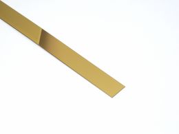 Płaskownik stalowy złoty błyszczący  0.6x1.0x270 cm IG10